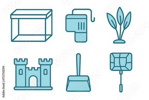 Creative tools and items arranged for home decoration and improvement projects with a clean and minimalist design