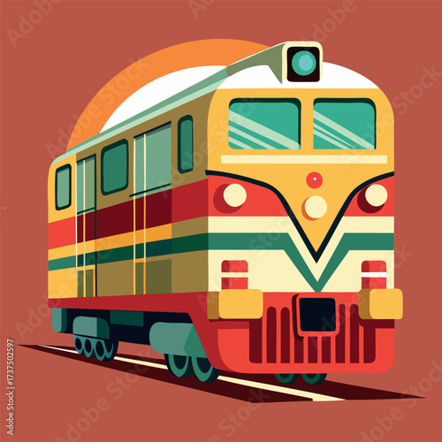 Vector illustration of a train, suitable for many designs