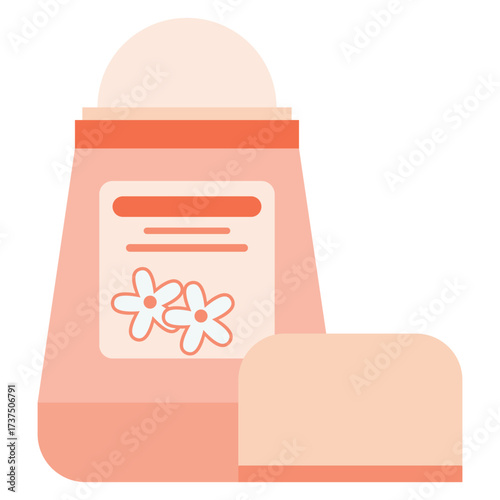 Vector illustration of a deodorant roll on