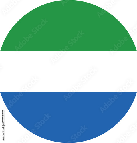 round sierra leone national flag icon with green white blue stripes design Free Download round sierra leone national flag icon with green white blue stripes design - GFXLoad