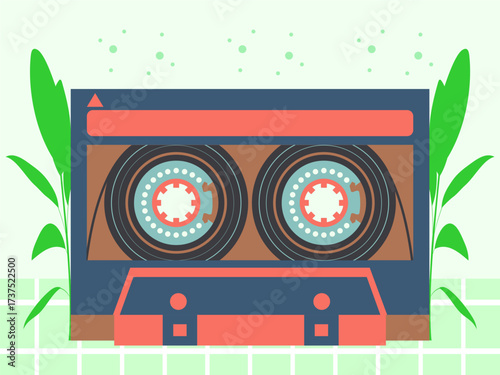 CD Player Concept IllustrationVector Style