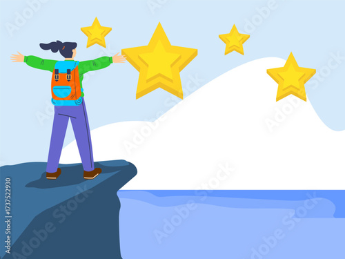 Star Concept IllustrationVector Style