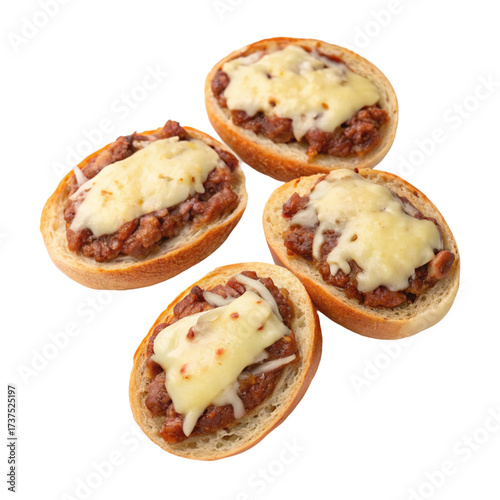 Molletes isolated on transparent background  
