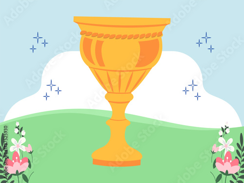 Goblet Concept IllustrationVector Style