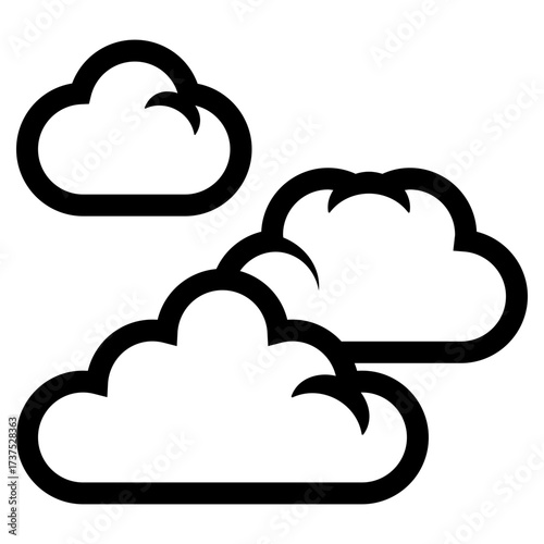 cloudy clouds icon
