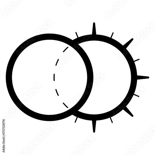 solar eclipse icon