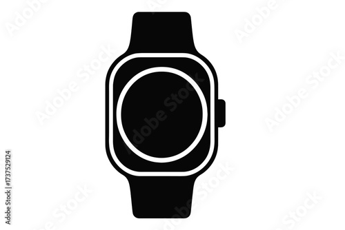 Stylish black smartwatch design showcases a circular display and slim strap for modern users seeking functionality