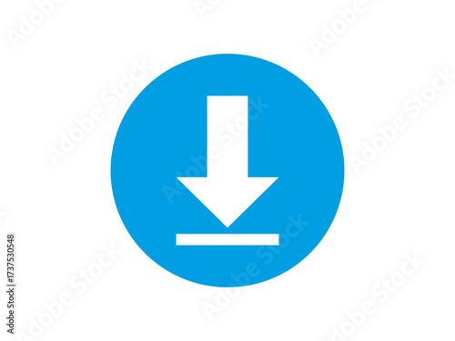 download arrow button sign