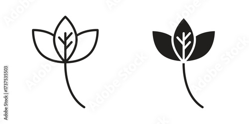 Basil icon art in black and white
