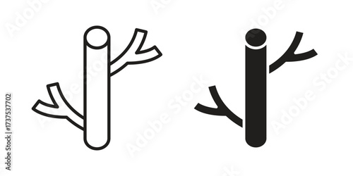 Blood vessel icon art in black and white