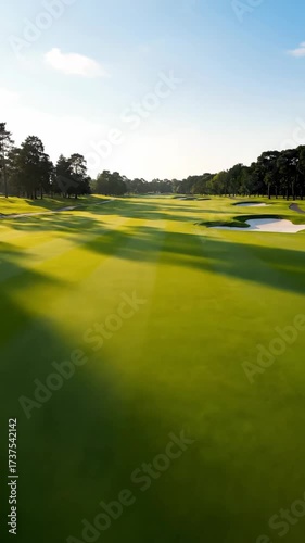 Wallpaper Mural Scenic View of an Empty Golf Course on a Sunny Day Torontodigital.ca
