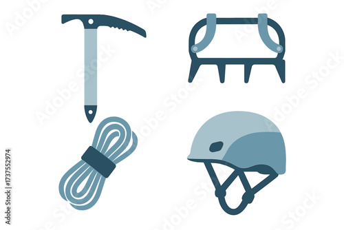 Essential climbing gear for mountain adventures in cold weather conditions