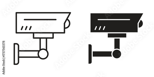 CCTV icon art in black and white