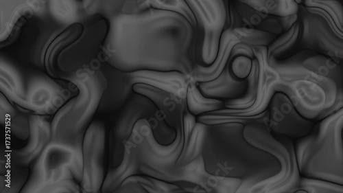 animation black grey gradient background with swirling marblelike shapes ideal for modern design projects, backgrounds, and artistic presentations in various media.