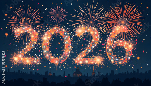 The Year 2026 A Visual Showcase of Festive New Year's Celebrations and Essential Planning Tools  