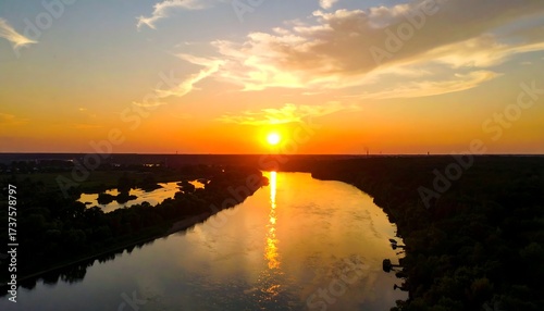 Sunset over a river (1)