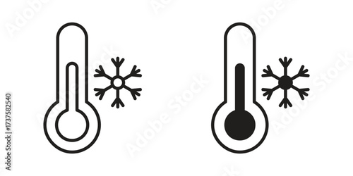 Cold icon art in black and white