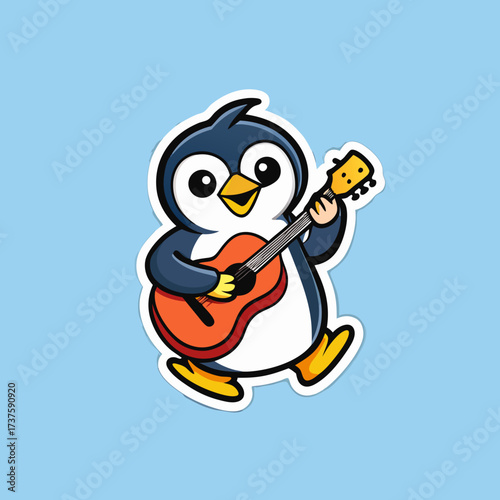 penguin on snow
