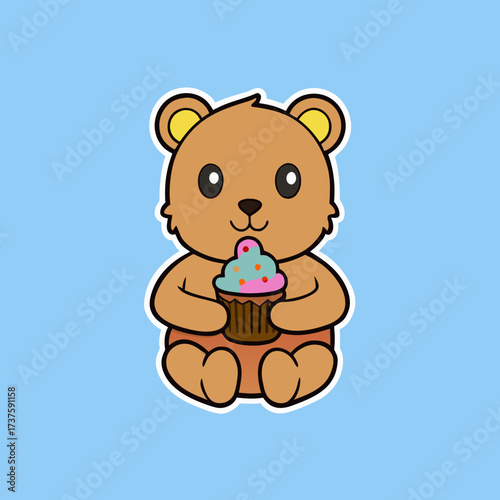 teddy bear with a gift