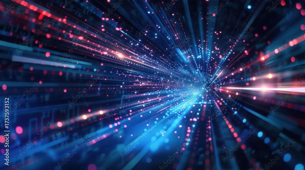 Fototapeta premium abstract blue background with rays