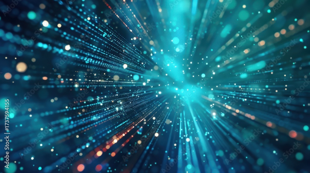 Naklejka premium abstract blue background with rays