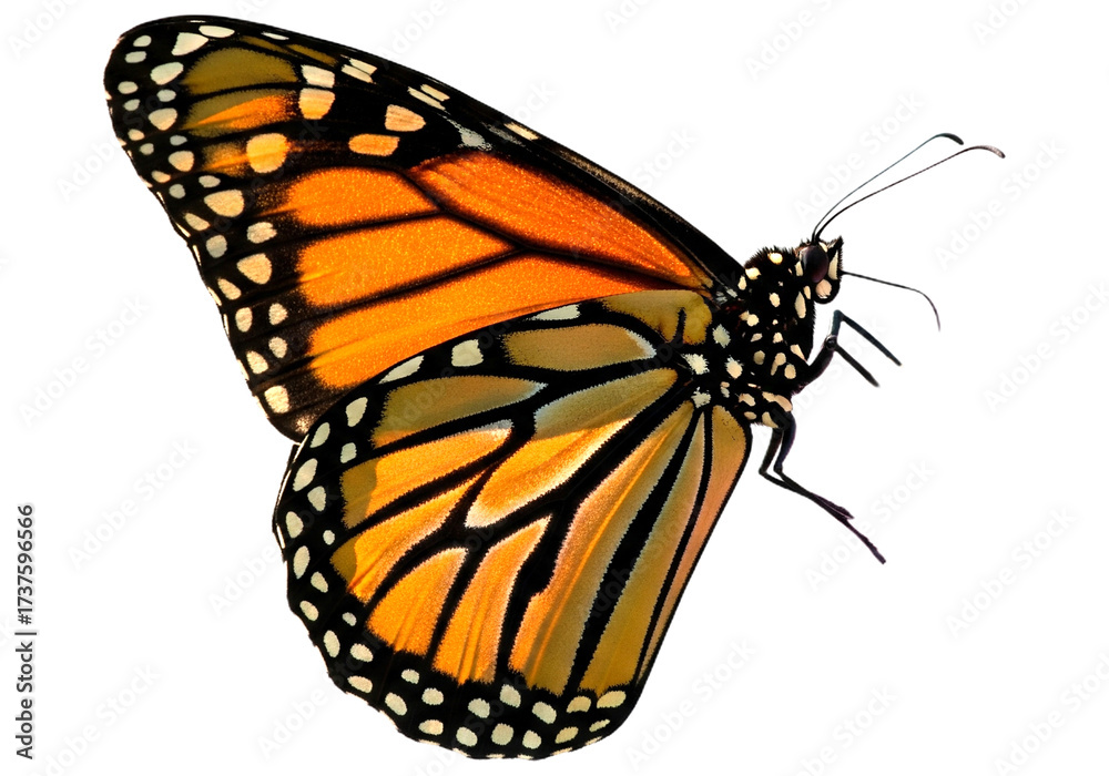 Naklejka premium Butterfly with transparent png background