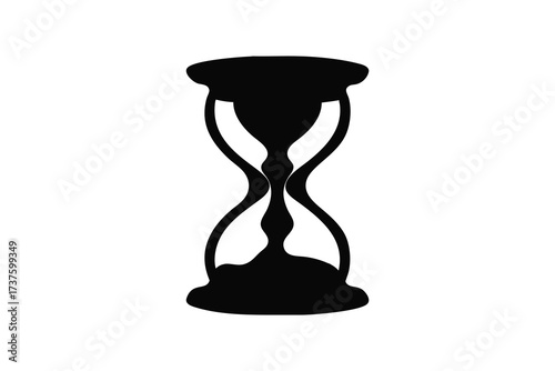 Classic hourglass silhouette representing the passage of time and the concept of urgency and measurement