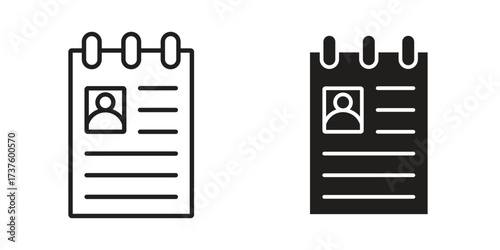 Curriculum icon art in black and white