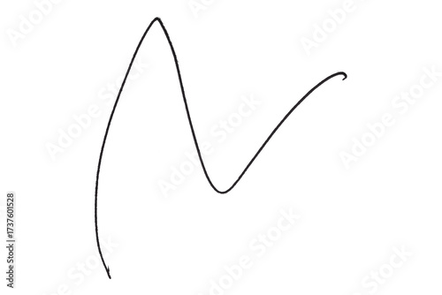 Black Pencil Underline - Hand drawn horizontal chalk, marker or pencil lines. Design element for emphasis, text lines and decoration. Set on a transparent background.