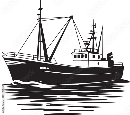 Collection of maritime vessels silhouettes boats ships submarines and ferries for nautical designs