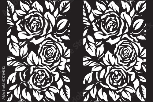 Rose Pattern Laser Cut Ornament