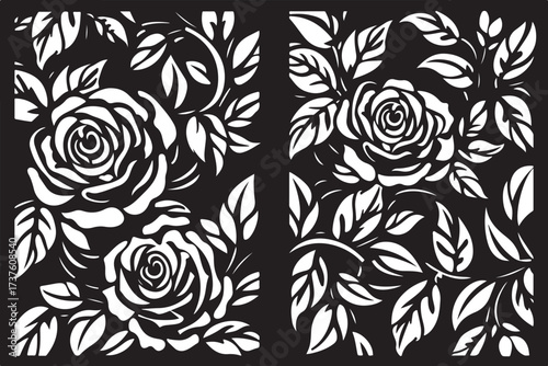 Rose Pattern Laser Cut Ornament