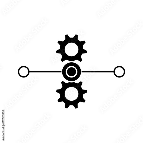  Process Improvement  icon . vector illustration, pictogram isolated on white background. color editable