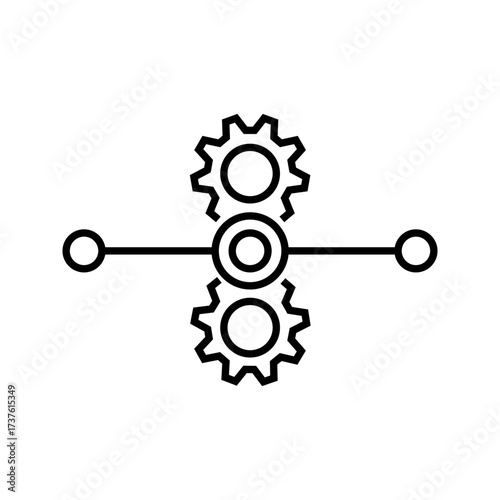  Process Improvement  icon . vector illustration, pictogram isolated on white background. color editable