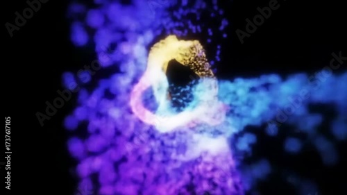 Glowing Blue Energy Sphere — Futuristic Plasma Light Ball Illustration Representing Electricity, Power, and Technology with Motion Effects, Space Background, and Science-Inspired Design Aesthetics
