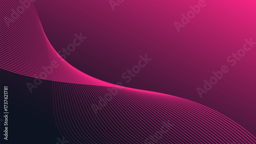 dark and pink minimalist line art vector background