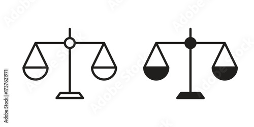 Economies of scale icon art in black and white