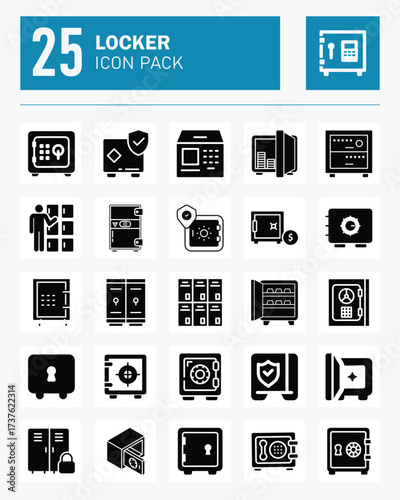 Locker Icon and Locker Icon Pack Design