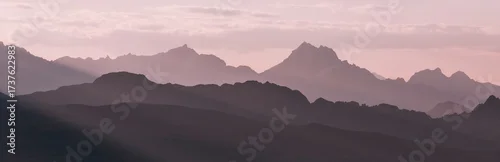 Obraz Mountains silhouette