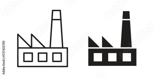 Factory icon art in black and white