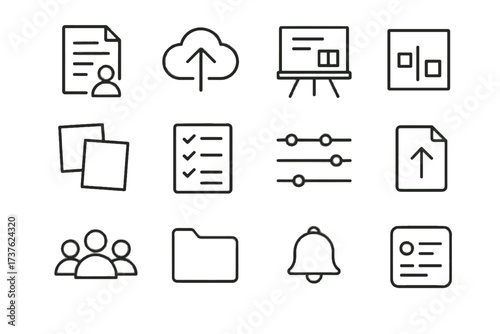 Sticky icon vector file project comment collaborative notifications tools document notes upload