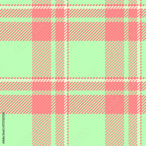 Custom fabric plaid seamless, pure vector texture tartan. Rectangle textile background pattern check in red and light colors.
