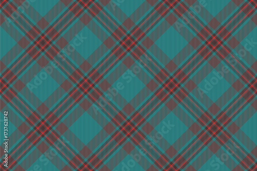 Setting pattern check texture, preppy textile tartan vector. T-shirt fabric background seamless plaid in cyan and pastel colors.