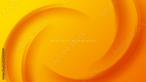 Yellow abstract background with curved lines shapes.