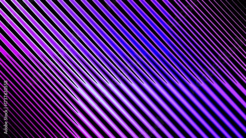 Abstract Neon Diagonal Lines Background Animation in Purple and Blue Gradient