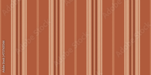 Tiesta vertical vector lines, wear background stripe fabric. Tainting textile seamless pattern texture in orange and blanched almond colors.