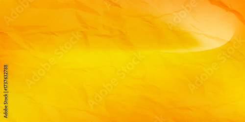 Vibrant yellow backdrop featuring a gentle gradient and subtle crumpled texture, perfect for banners, ads, and creative layouts. Energetic, warm,