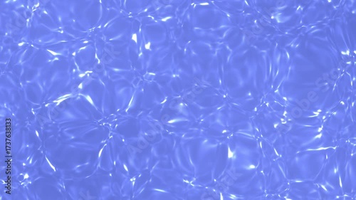 Abstract Water Surface Light Reflection Background Animation in Blue