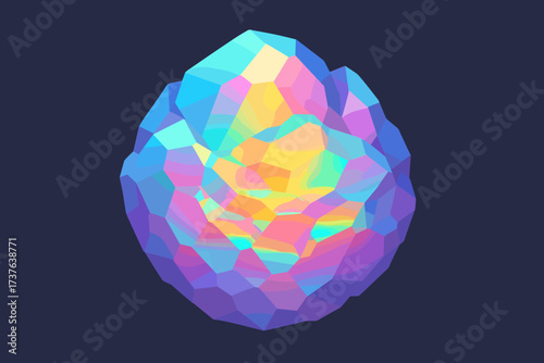 Tones illustration sphere shifting reflections glowing vector inspired gradient opal