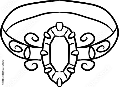 Hand Drawn Ring Illustration